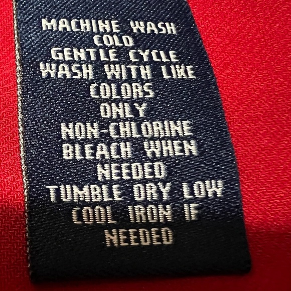 Chaps Women’s Solid Red Mid Length Dress, size XL - Picture 10 of 15